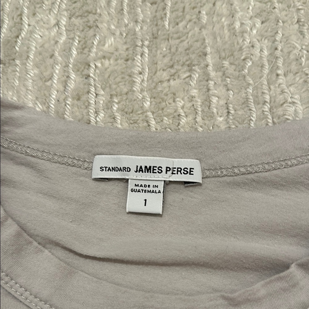 James Perse Women's Long Sleeve Top in Gray - Picture 2 of 2